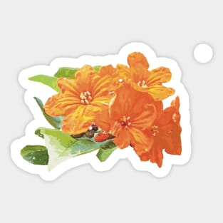 Kou Tree Flower Sticker